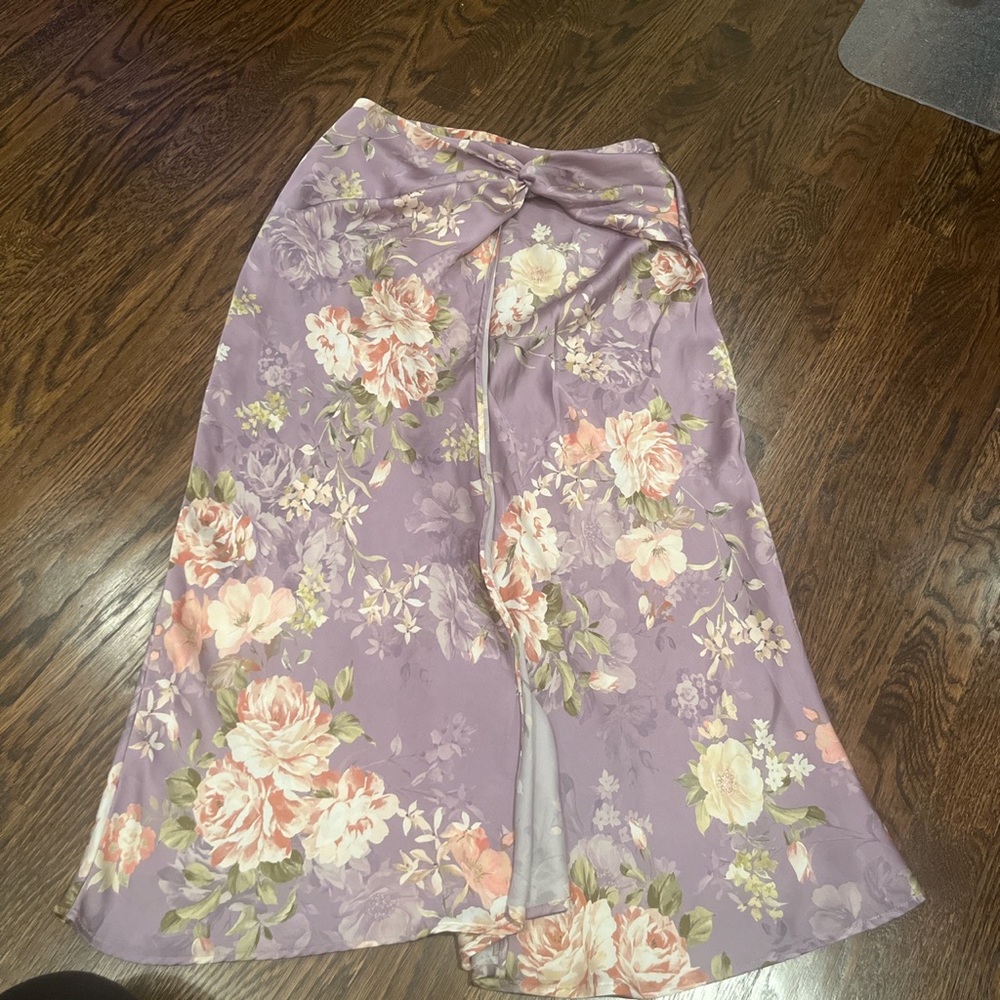 Zara midi skirt with slit in middle